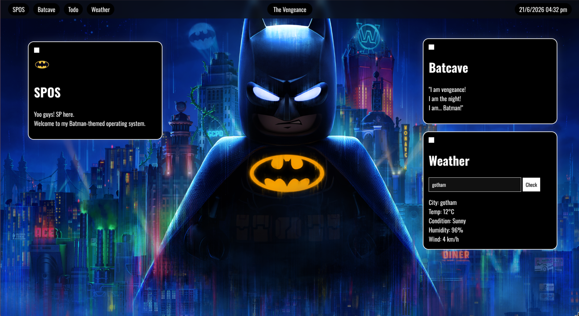 SPOS WebOS screenshot