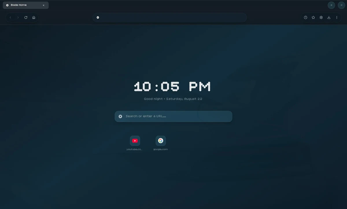 Blade browser screenshot